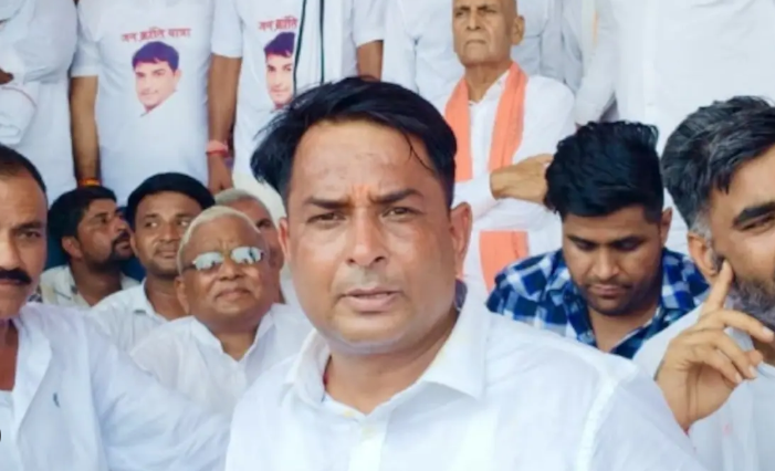 नरेश मीणा विवाद गुर्जर समाज आंदोलन नरेश मीणा अभद्र टिप्पणी गुर्जर समाज विरोध प्रदर्शन ओम धगाल गुर्जर नेता
