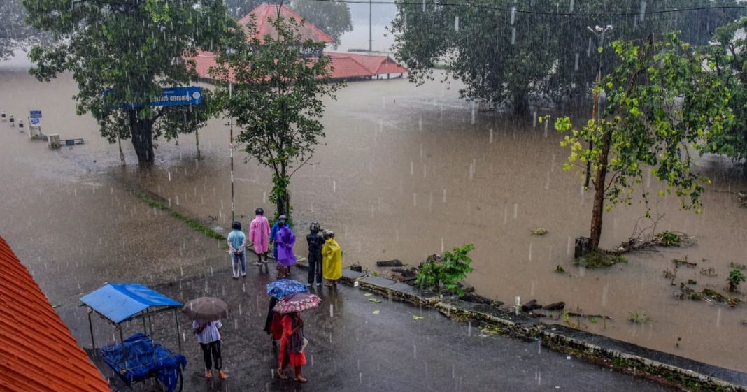 flood in India 2025 heavy rain in north India satellite images flood monsoon destruction 2025 Rajasthan flood update