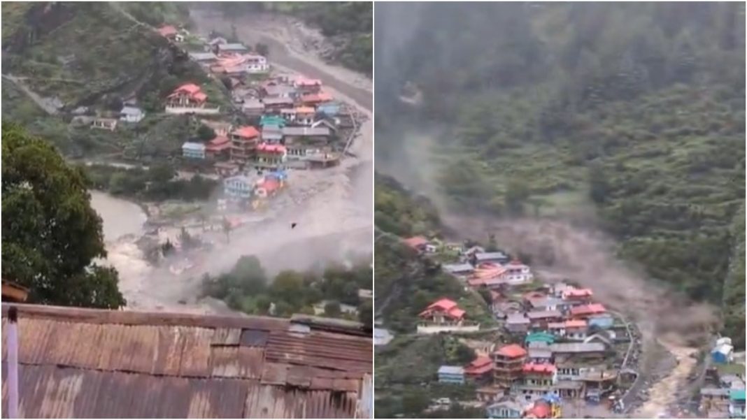 उत्तरकाशी बादल फटना धराली गांव तबाही उत्तराखंड प्राकृतिक आपदा उत्तरकाशी न्यूज़ 2025 कल्प केदार मंदिर विनाश
