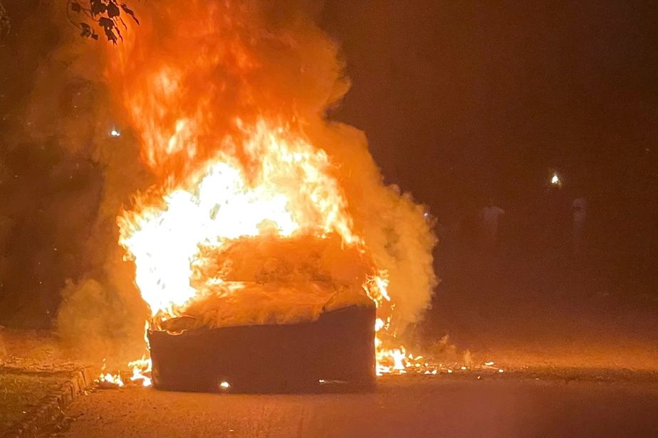 Ai generated car caught fire