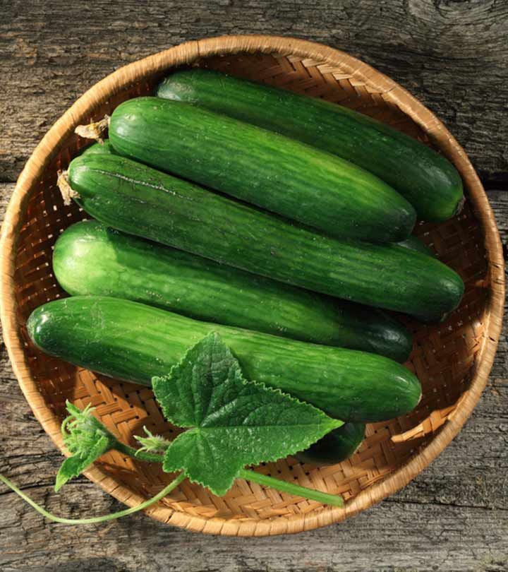 Cucumber in fridge