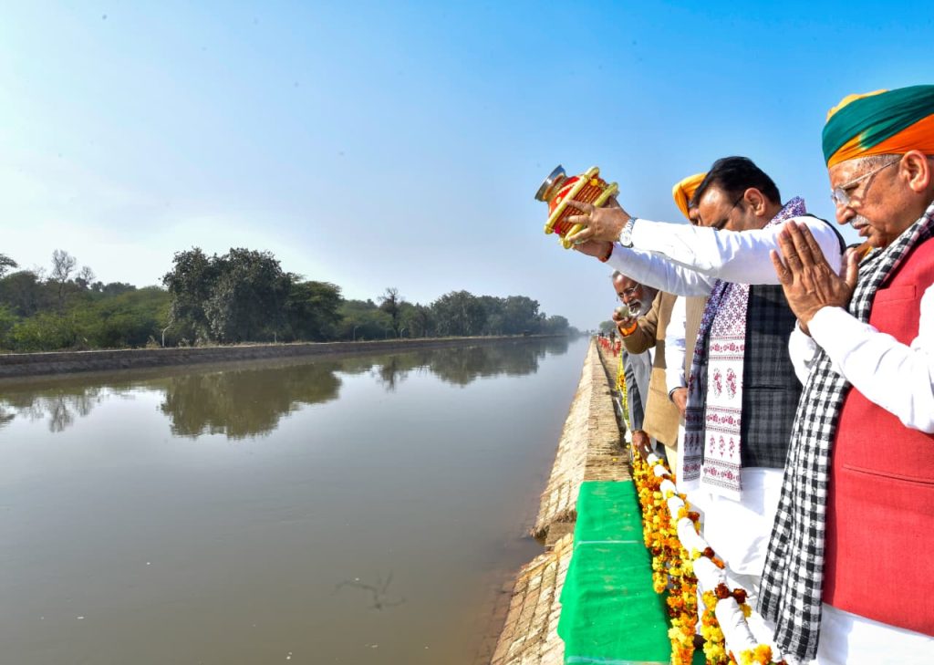 गंगनहर का विधिवत पूजन